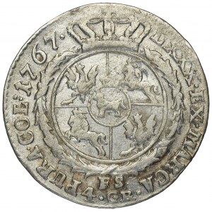 Poniatowski, Złotówka 1767 FS - data szeroko rozstawiona