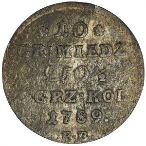Poniatowski, 10 Copper Groschen Warsaw 1789 EB