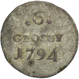 Poniatowski, 6 Groschen 1794