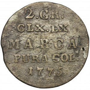 Poniatowski, Półzłotek 1775 EB