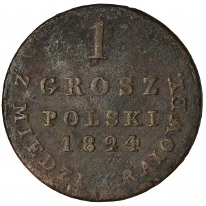 Polish Kingdom, 1 groschen Warsaw 1824 IB