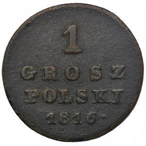 Polish Kingdom, 1 groschen Warsaw 1816 IB