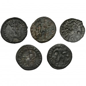 Set, Roman Imperial, Follis and Denarius (5 pcs.)