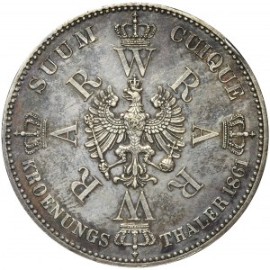 Germany, Kingdom of Prussia, Wilhelm I, Crown Thaler Berlin 1861