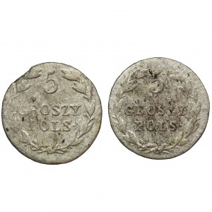 Set, Polish Kingdom, 5 groschen (2 pcs.)