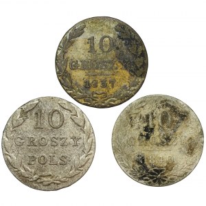 Set, Poland under partitions, 10 groschen (3 pcs.)