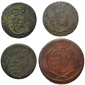 Set, Duchy of Warsaw, Groschen (4 pcs.)