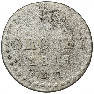 Duchy of Warsaw, 10 groschen Warsaw 1813 IB