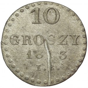 Księstwo Warszawskie, 10 groszy Warszawa 1813 IB