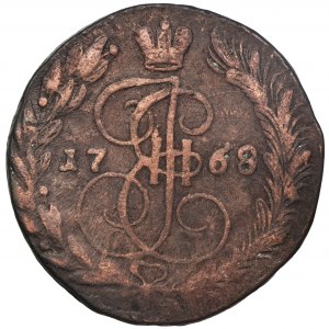 Rosja, Katarzyna II, 5 Kopiejek Jekaterinburg 1768 EM