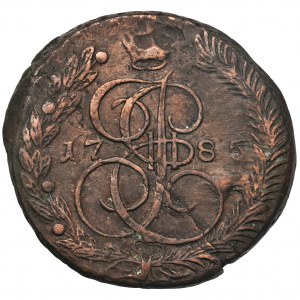 Russia, Catherine II, 5 Kopecks Jekaterinburg 1785 EM