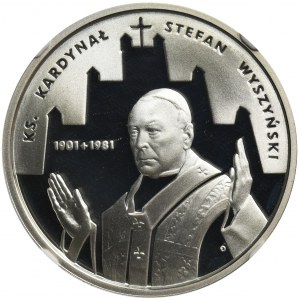 10 złotych 2001 ks.kardynał Stefan Wyszyński - NGC PF69 ULTRA CAMEO