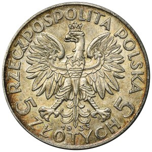 Głowa Kobiety, 5 złotych Warszawa 1933