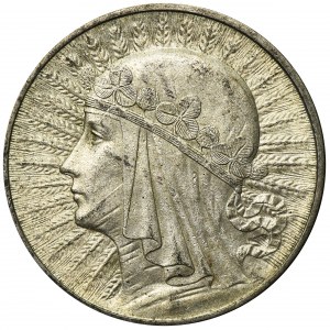 Głowa Kobiety, 10 złotych Londyn 1932