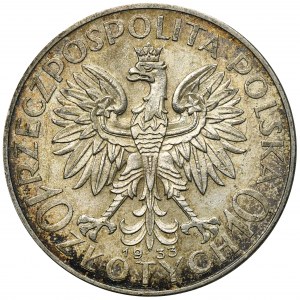 Głowa Kobiety, 10 złotych Warszawa 1933