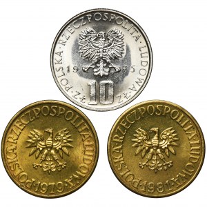 Zestaw, 5 i 10 złotych (3 szt.)