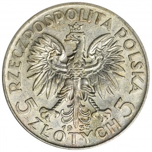 Głowa Kobiety, 5 złotych Warszawa 1933