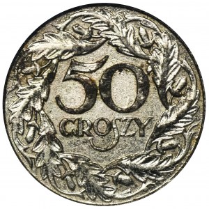 Generalna Gubernia, 50 groszy 1938 - WZÓR, niklowane