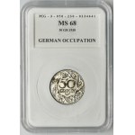 German Occupation, 50 groschen 1938