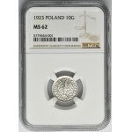 10 groszy 1923 - NGC MS62