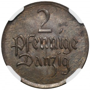 Free City of Danzig, 2 pfennig 1926 - NGC MS63 BN