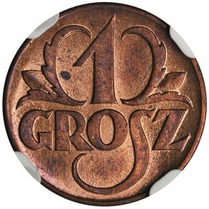 1 grosz 1923 - NGC MS64 RB