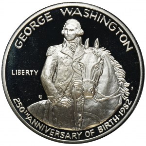 USA 1/2 Dolara San Francisco 1982 - 250-ta Rocznica urodzin Jerzego Washingtona - lustrzane