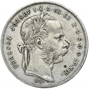 Węgry, Franciszek Józef I, 1 Forint Kremnica 1879 KB