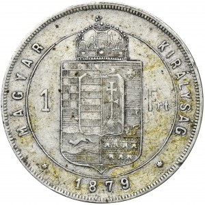 Węgry, Franciszek Józef I, 1 Forint Kremnica 1879 KB