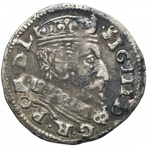 Zygmunt III Waza, Trojak Wilno 1601 - RZADKI, Łabędź i litera V