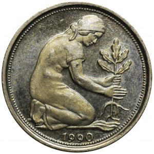 Germany, 50 Pfennig Berlin 1990 A