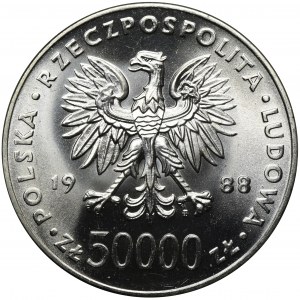 50.000 złotych 1988, Piłsudski - PIĘKNA