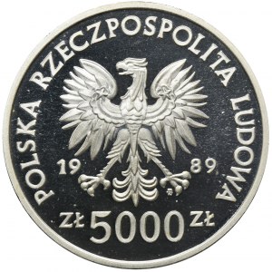 5.000 złotych 1989 Władysław II Jagiełło, Popiersie