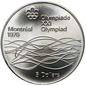 Canada, Elizabeth II, 5 Dollars 1976 XXI Summer Olympics