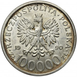 100.000 złotych 1990 Solidarność - TYP B