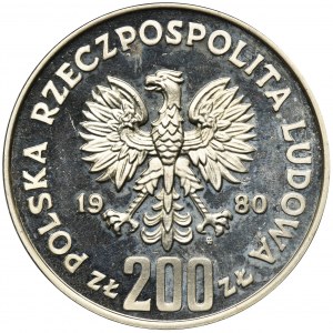 PRÓBA, 200 złotych 1980 Bolesław I Chrobry, półpostać