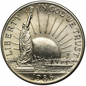 USA, 1/2 Dolara Denver 1986 100-lecie Statui Wolności