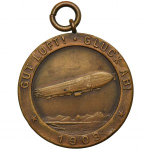 Germany, Medal for good luck Zeppelin 1909