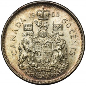 Canada, Elizabeth II, 50 Cents 1966