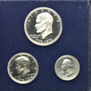 Set, USA, Proof coins 1976 (3 pcs.)