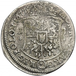 John III Sobieski, 1/4 Thaler Bromberg 1677 SB