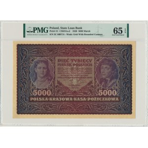 5.000 marek 1920 - II Serja C - PMG 65 EPQ