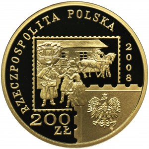 200 złotych 2008 450 Lat Poczty Polskiej