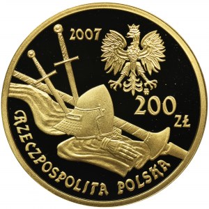 200 złotych 2007 Rycerz ciężkozbrojny XV wiek