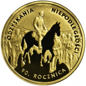 50 złotych 2008 90. Rocznica Odzyskania Niepodległości