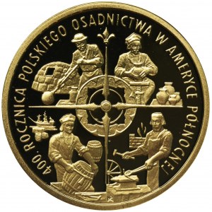 100 złotych 2008 400. Rocznica osadnictwa w Ameryce Północnej