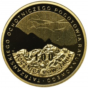 100 złotych 2009 100. Rocznica Powstania TOPR