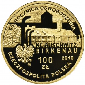 100 złotych 2010 65. Rocznica oswobodzenia Auschwitz-Birkenau