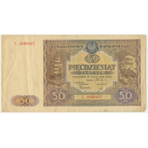 50 złotych 1946 - L -