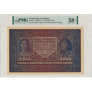 5.000 marek 1920 - II Serja E - PMG 58 EPQ